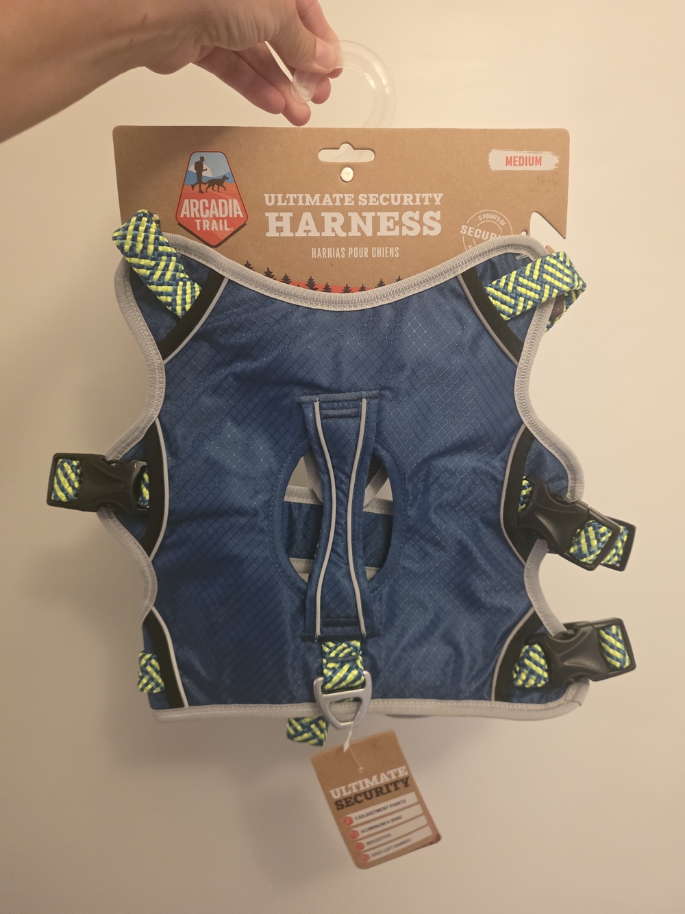 Arcadia Trail Blue Ultimate Security Dog Harness - Medium